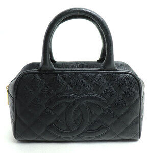 CHANEL Boston Handbag Black